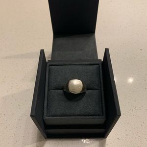 David Yurman signet ring silver Size 10
